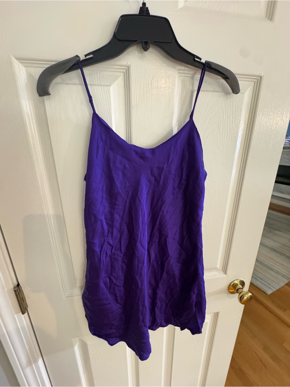 Victoria's Secret Vintage Gold Label Purple 100% Silk Slip intimates